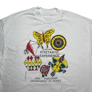 Vintage 90s 1994 Pasadena Rose Parade Jaycees Kitetastic Experience shirt LARGE